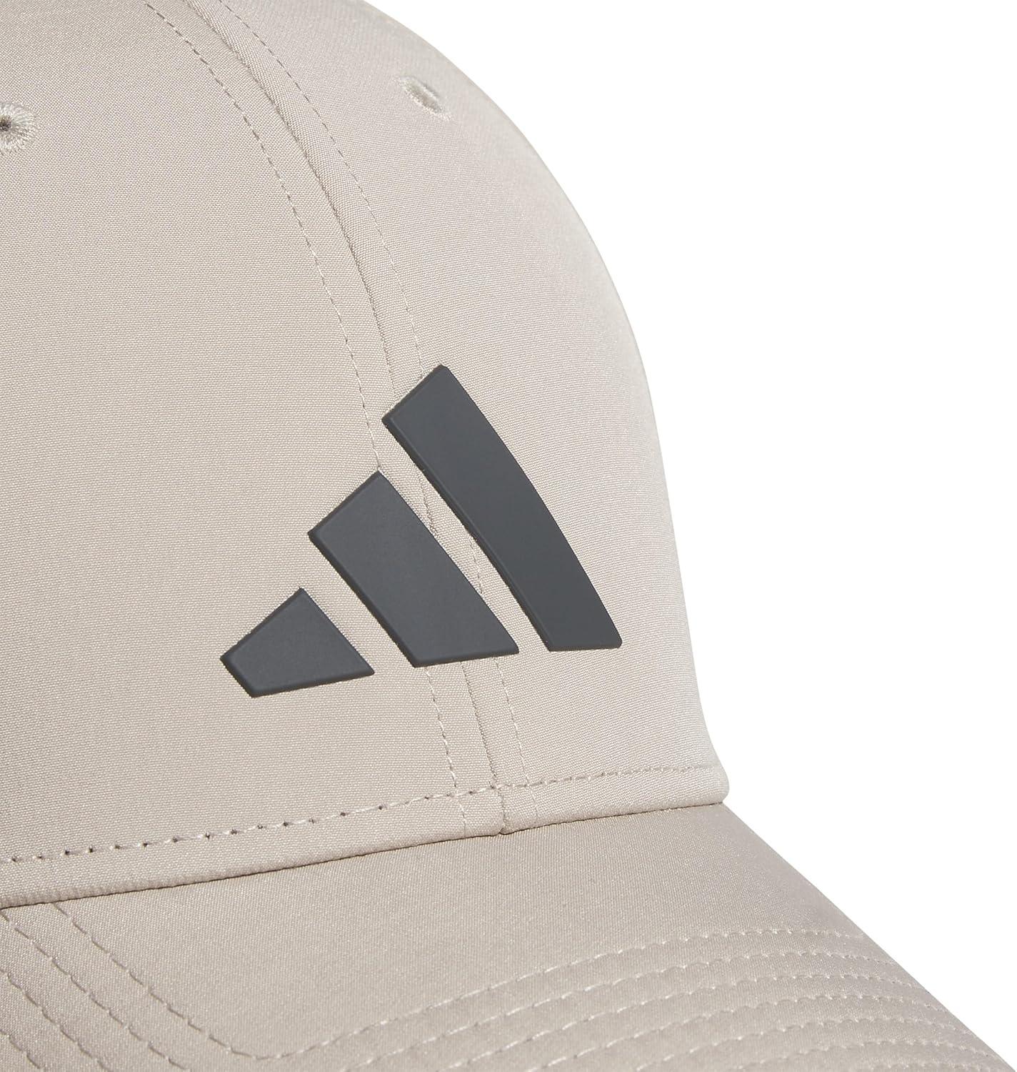 imageadidas Mens Gameday Stretch Fit Baseball CapWonder BeigeGrey Six