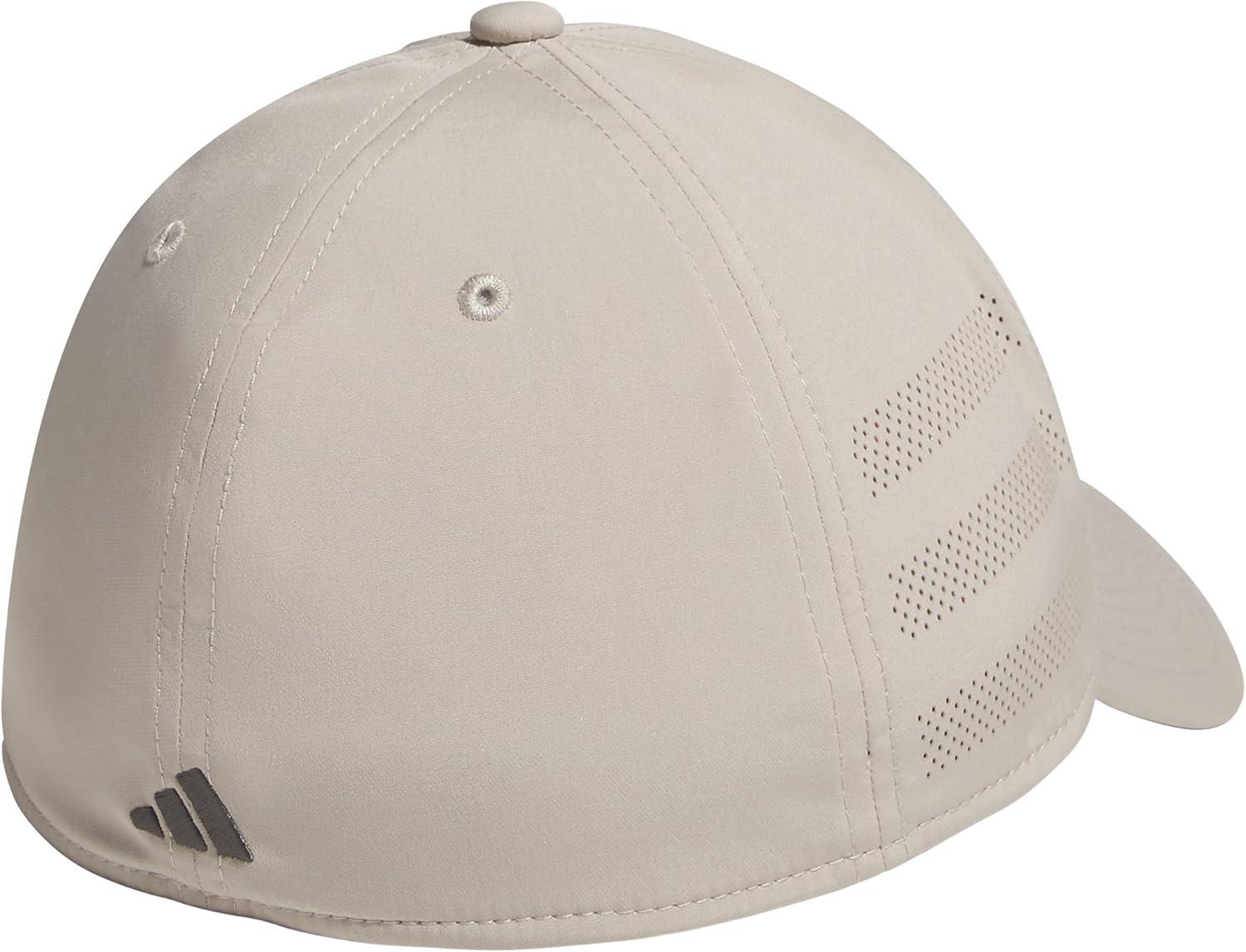 imageadidas Mens Gameday Stretch Fit Baseball CapWonder BeigeGrey Six
