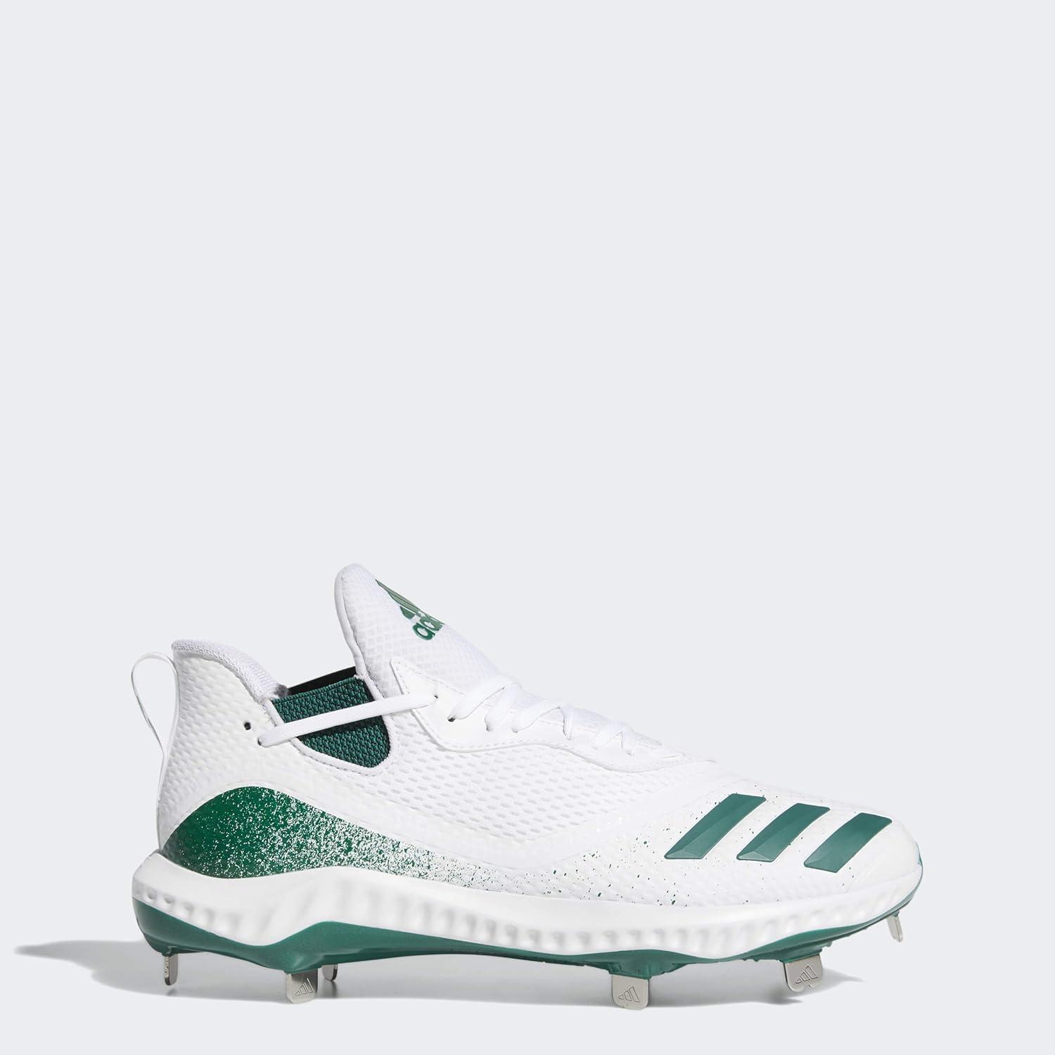 imageadidas Mens Icon V Bounce Cleats Baseball ShoeDark GreenDark GreenFtwr White
