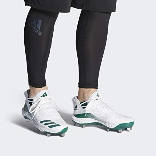 imageadidas Mens Icon V Bounce Cleats Baseball ShoeDark GreenDark GreenFtwr White