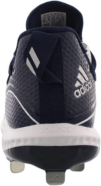 imageadidas Mens Icon V Bounce Cleats Baseball ShoeFootwear WhiteCollegiate NavyCollegiate Navy
