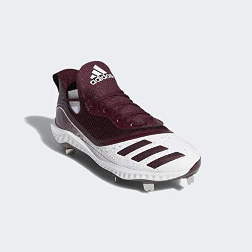 imageadidas Mens Icon V Bounce Cleats Baseball ShoeFtwr WhiteMaroonMaroon
