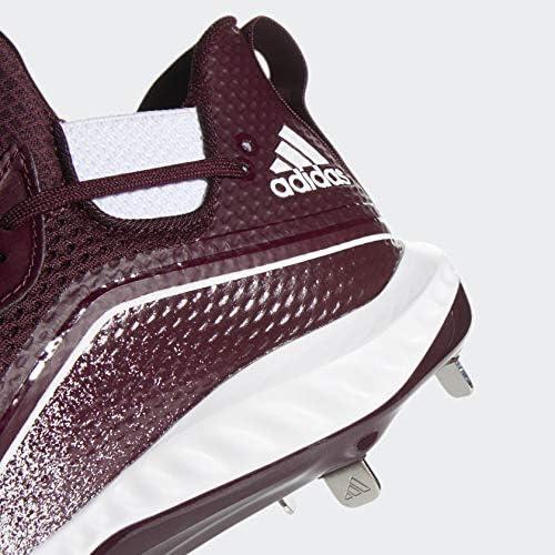 imageadidas Mens Icon V Bounce Cleats Baseball ShoeFtwr WhiteMaroonMaroon