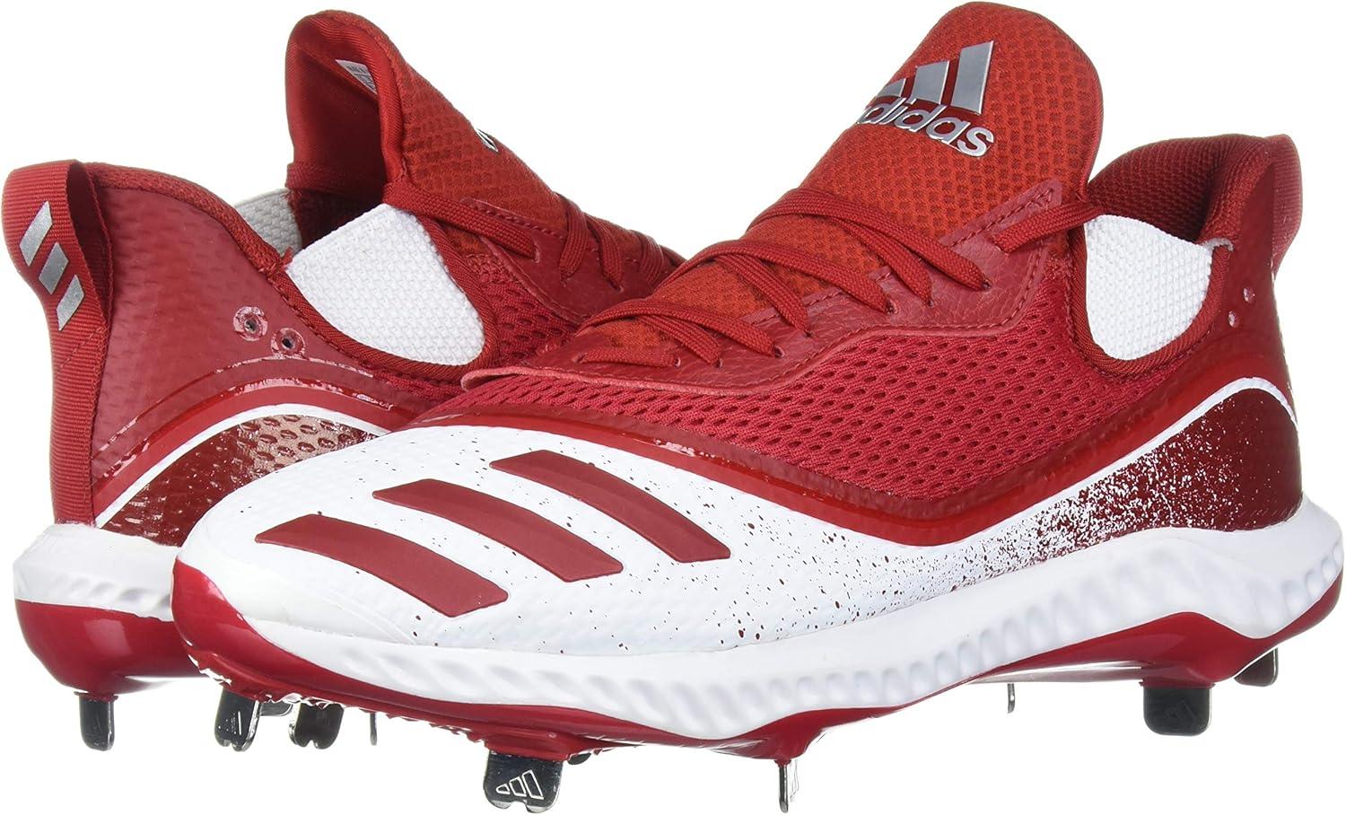 imageadidas Mens Icon V Bounce Cleats Baseball ShoePower RedPower RedFtwr White