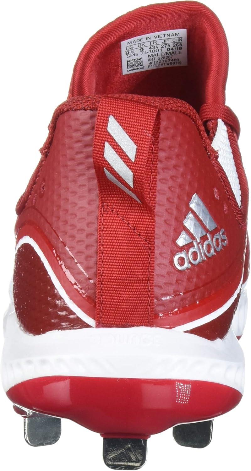 imageadidas Mens Icon V Bounce Cleats Baseball ShoePower RedPower RedFtwr White
