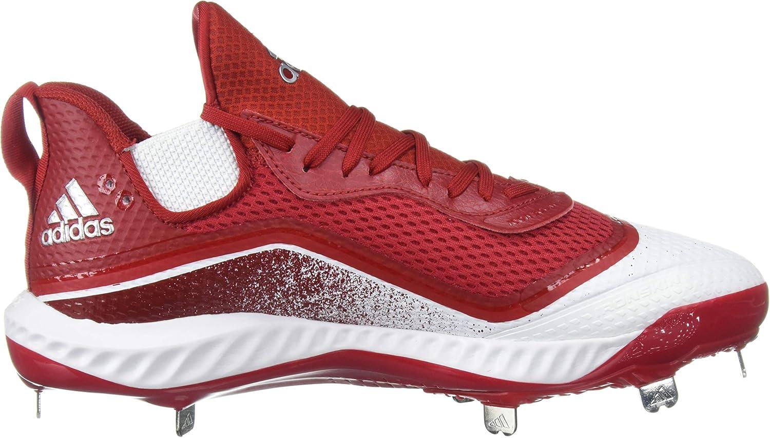 imageadidas Mens Icon V Bounce Cleats Baseball ShoePower RedPower RedFtwr White