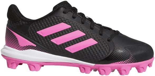 imageadidas UnisexChild Purehustle 2 Md Baseball ShoeBlackScreaming PinkWhite