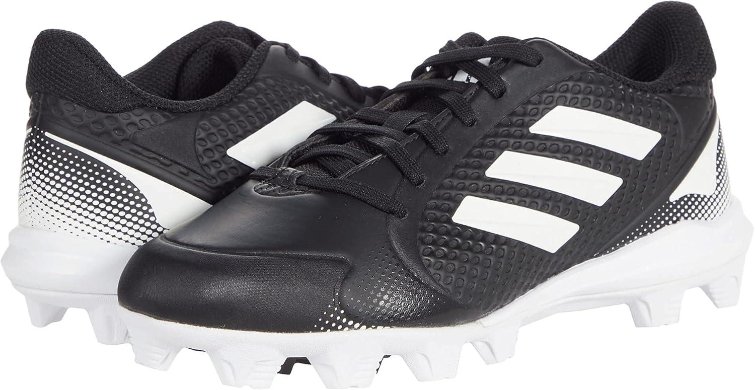imageadidas UnisexChild Purehustle 2 Md Baseball ShoeBlackWhiteWhite