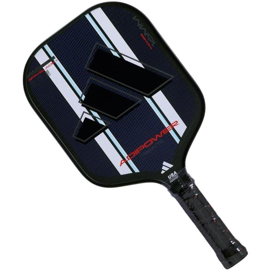 imageAdidas Adipower Pickleball Paddle 24k Aluminized Carbon3k Carbon SurfaceClassic Multilayer ConstructionHD Polypropylene Honeycomb CoreFeaturing SpinbladeUSAPA Approved2024 Adipower Carbon CTRL BlueBlack