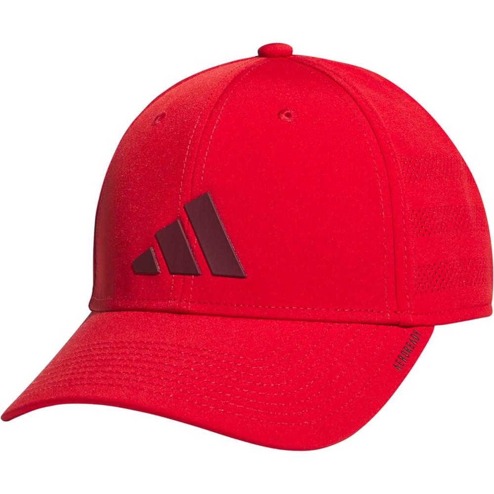 imageadidas Mens Gameday Stretch Fit Baseball CapBetter ScarletShadow Red