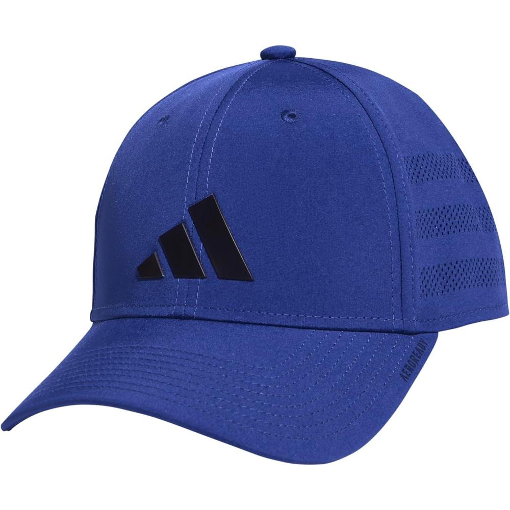 imageadidas Mens Gameday Stretch Fit Baseball CapSemi Lucid BlueLegend Ink Blue