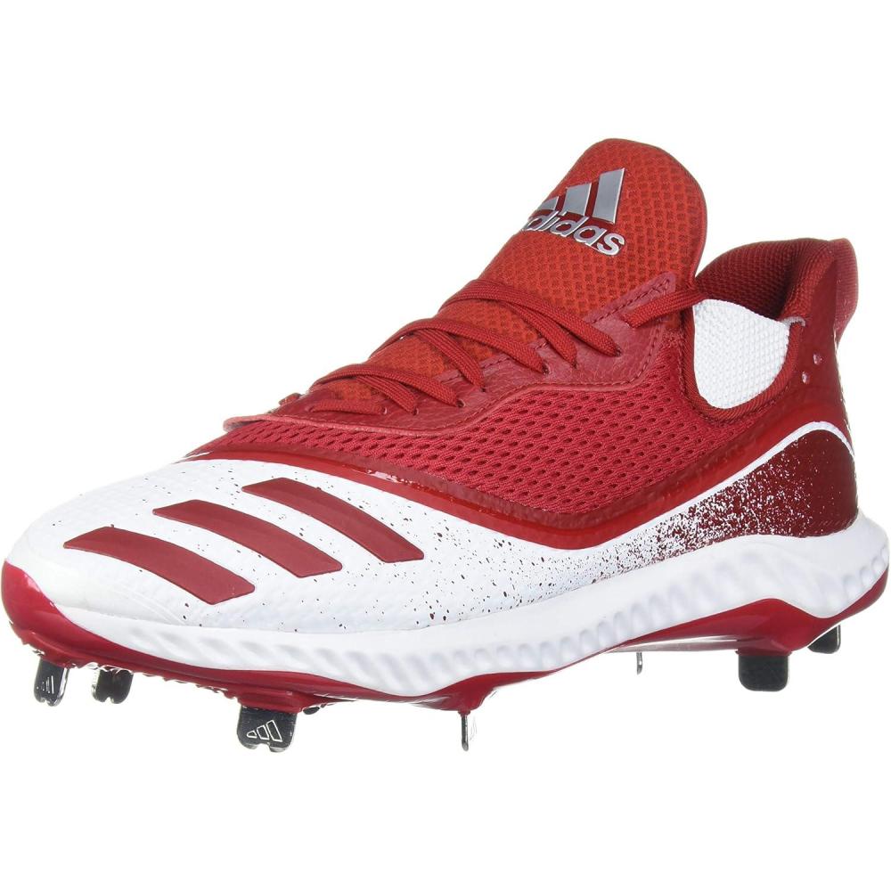 imageadidas Mens Icon V Bounce Cleats Baseball ShoePower RedPower RedFtwr White