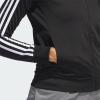 imageadidas Essentials WarmUp Tricot Slim 3Stripes Track Jacket Plus Size WomensBlack