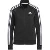imageadidas Essentials WarmUp Tricot Slim 3Stripes Track Jacket Plus Size WomensBlack