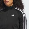 imageadidas Essentials WarmUp Tricot Slim 3Stripes Track Jacket Plus Size WomensBlack