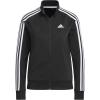 imageadidas Essentials WarmUp Tricot Slim 3Stripes Track Jacket Plus Size WomensBlack