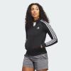 imageadidas Essentials WarmUp Tricot Slim 3Stripes Track Jacket Plus Size WomensBlack