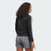 imageadidas Essentials WarmUp Tricot Slim 3Stripes Track Jacket Plus Size WomensBlack