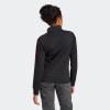 imageadidas Essentials WarmUp Tricot Slim 3Stripes Track Jacket Plus Size WomensBlackPulse Magenta
