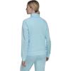 imageadidas Essentials WarmUp Tricot Slim 3Stripes Track Jacket Plus Size WomensBliss Bluewhite