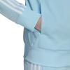 imageadidas Essentials WarmUp Tricot Slim 3Stripes Track Jacket Plus Size WomensBliss Bluewhite