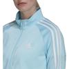 imageadidas Essentials WarmUp Tricot Slim 3Stripes Track Jacket Plus Size WomensBliss Bluewhite