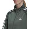 imageadidas Essentials WarmUp Tricot Slim 3Stripes Track Jacket Plus Size WomensGreen OxideWhite