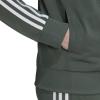 imageadidas Essentials WarmUp Tricot Slim 3Stripes Track Jacket Plus Size WomensGreen OxideWhite