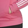 imageadidas Essentials WarmUp Tricot Slim 3Stripes Track Jacket Plus Size WomensPulse MagentaWhite