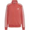 imageadidas Essentials WarmUp Tricot Slim 3Stripes Track Jacket Plus Size WomensSemi TurboWhite