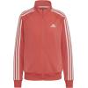 imageadidas Essentials WarmUp Tricot Slim 3Stripes Track Jacket Plus Size WomensSemi TurboWhite