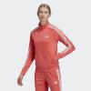 imageadidas Essentials WarmUp Tricot Slim 3Stripes Track Jacket Plus Size WomensSemi TurboWhite