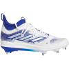 imageadidas Mens Adizero Afterburner 9 NwvTeam Royal BlueSilver MetallicWhite
