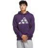 imageadidas Mens Big Logo Graphic HoodieAurora Plum