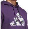 imageadidas Mens Big Logo Graphic HoodieAurora Plum