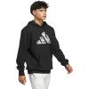 imageadidas Mens Big Logo Graphic HoodieBlackWhite