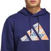 imageadidas Mens Big Logo Graphic HoodieDark Blue