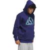 imageadidas Mens Big Logo Graphic HoodieDark BlueGreen