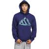 imageadidas Mens Big Logo Graphic HoodieDark BlueGreen