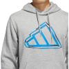 imageadidas Mens Big Logo Graphic HoodieMedium Grey HeatherBlue