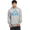 imageadidas Mens Big Logo Graphic HoodieMedium Grey HeatherBlue