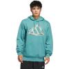 imageadidas Mens Big Logo Graphic HoodiePowder TealGrey