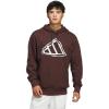 imageadidas Mens Big Logo Graphic HoodieShadow Brown
