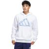 imageadidas Mens Big Logo Graphic HoodieWhiteBlue
