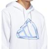 imageadidas Mens Big Logo Graphic HoodieWhiteBlue
