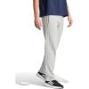 imageadidas Mens Essentials 3Stripes Fleece Open Hem PantsMedium Grey Heather