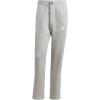 imageadidas Mens Essentials 3Stripes Fleece Open Hem PantsMedium Grey Heather