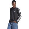 imageadidas Mens Essentials 3Stripes Fleece SweatshirtBlackCore Black 1