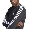 imageadidas Mens Essentials 3Stripes Fleece SweatshirtBlackCore Black 1