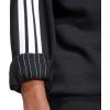 imageadidas Mens Essentials 3Stripes Fleece SweatshirtBlackWhite